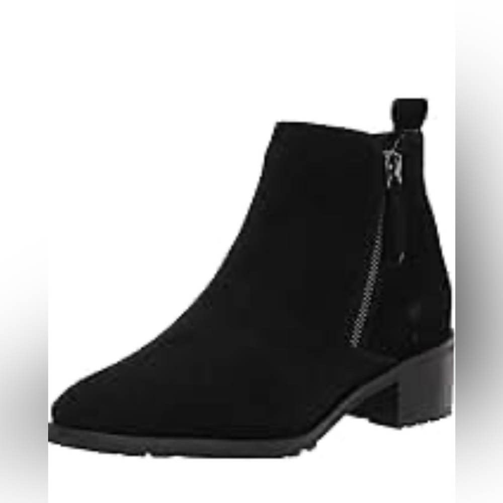 Blondo Waterproof Black Suede Ankle Boots Size 8.5 Spring Rain Chelsea Boot